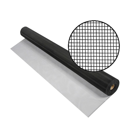 Phifer Aluminum Insect Screening, 36 x 50', Black, 18x16 Mesh, One Roll 3030812